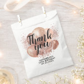 ブラックバラ金ゴールドグリッタースパークル誕生日バルーン フェイバーバッグ (クリップ留めされた状態)