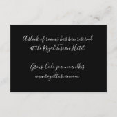 ブラックバラ金ゴールドグリッタードリップスアコモデーション エンクロージャーカード (裏面)