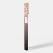 ブラックバラ金ゴールドグリッタードリップフォトモノグラム Case-Mate iPhoneケース (裏面 / 右)