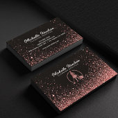 ブラックバラ金ゴールドグリッターハウスクリーニングサービス 名刺