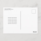 ブラックバラ金ゴールドグリッターバルーンエイジ誕生日 ポストカード (裏面)