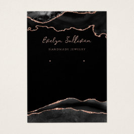 ブラックバラ金ゴールドゲートジュエリー表示カード