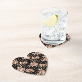 ブラックバラ金ゴールドタイガーフローラ ペーパーコースター (インサイチュ)