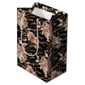 ブラックバラ金ゴールドタイガーフローラ ミディアムペーパーバッグ (裏面アングル)