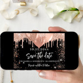 ブラックバラ金ゴールドバルーン誕生日パーティー セーブザデート