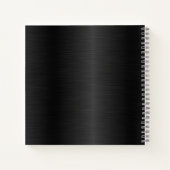 ブラックバラ金ゴールドミスター&ミセス・ニューライウェッド結婚式 ノートブック (裏面)