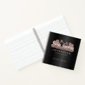 ブラックバラ金ゴールドミスター&ミセス・ニューライウェッド結婚式 ノートブック (内部)