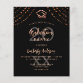 ブラックバラ金ゴールド予算卒業パーティーへの招待 チラシ (正面)