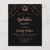 ブラックバラ金ゴールド予算卒業パーティーへの招待 チラシ (正面)