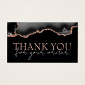 ブラックバラ金ゴールド感謝していアガート割引カード (正面)