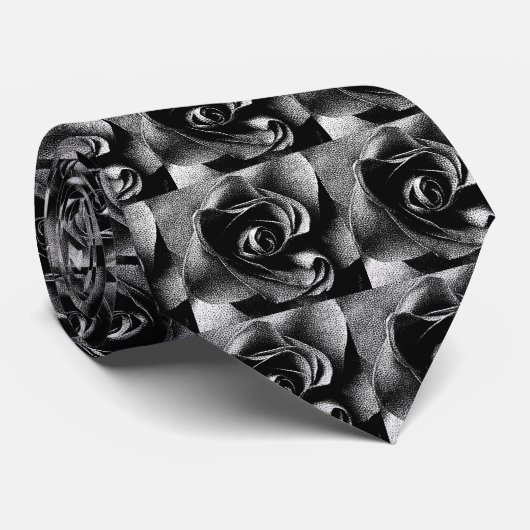 ブラックバラ ネクタイ (ロール)