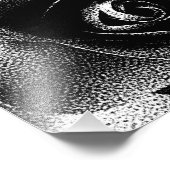 ブラックバラ フォトプリント            (角)