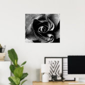 ブラックバラ ポスター (ホームオフィス)