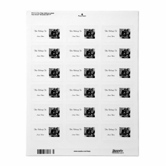 ブラックバラ ラベル (フルシート)