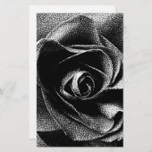 ブラックバラ 便箋 (正面/裏面)