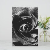 ブラックバラ 便箋 (スタンド正面)