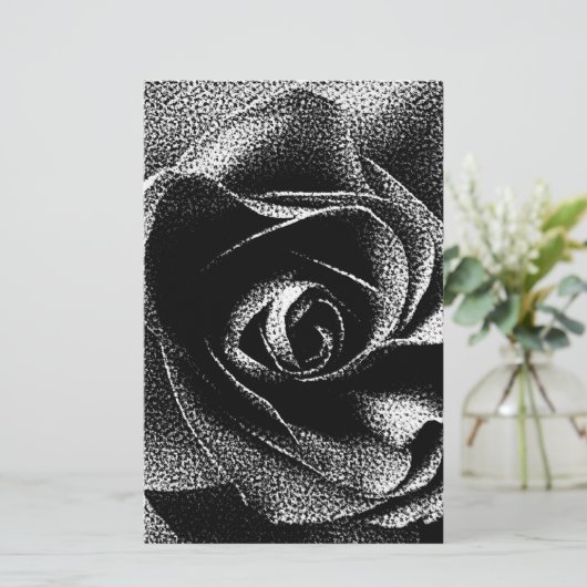 ブラックバラ 便箋 (スタンド正面)