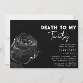 ブラックバラ「Death to My 20 s」 30th Birthday 招待状 (正面)