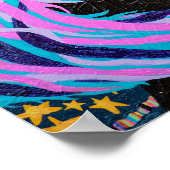 ブラックバルーンプリント ポスター (角)