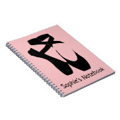 ブラックバレエのポインテシューズ ノートブック (右側)