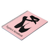 ブラックバレエのポインテシューズ ノートブック (左側)