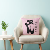 ブラックバレエシューズアンポインテ クッション (椅子)