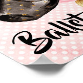 ブラックバレエ用スリッパ ポスター (角)