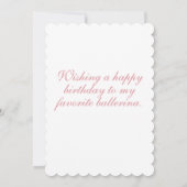 ブラックバレリーナハッピーバースデー (裏面)