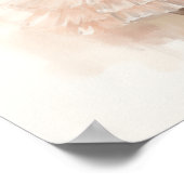 ブラックバレリーナ淡い色の、ピンクツツ、ポニーテール、リボン ポスター (角)