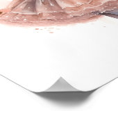 ブラックバレリーナ、ピンクツツ、ピンクアイビーバレット ポスター (角)