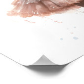 ブラックバレリーナ、ピンクツツ、ピンクフローラヘッドバンド ポスター (角)