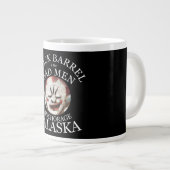 ブラックバレルと悪い男性アンカレッジアラスカーク ジャンボコーヒーマグカップ (正面右)