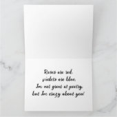 ブラックバレンタインデーの猫 カード (内部)