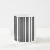 ブラックバーコードフロストグラス マグ (正面左)