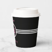 ブラックバースデーパーティーでピンクの甘い16 紙コップ (左)