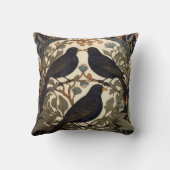 ブラックバーズウィリアムモリスインスパイア クッション (裏面)