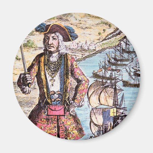 ブラックバートカラーポートレート マグネット (正面)