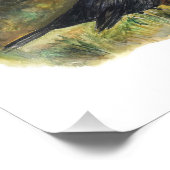 ブラックバードウォータープリントbyマリー・アン・アート フォトプリント            (角)