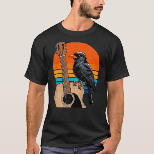 ブラックバードオンマイギター Tシャツ (正面)