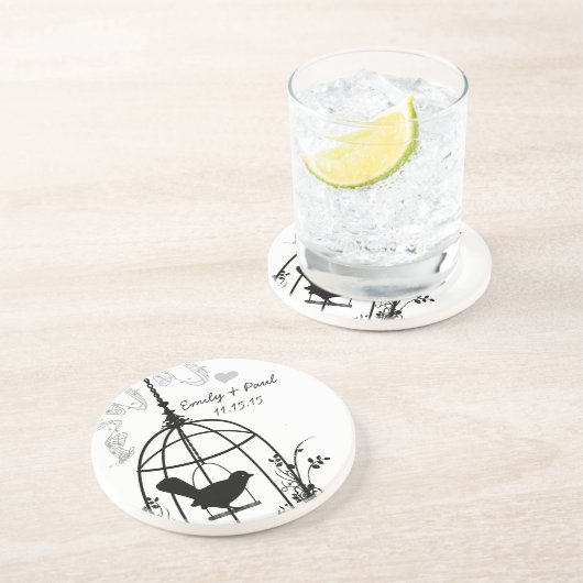 ブラックバードケージヴィンテージラブバードコースター コースター (側面)