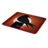 ブラックバードシルエットサンサンサンサンサンサンサンサンサンダー_コーブ カッティングボード (角)