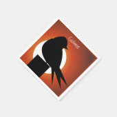 ブラックバードシルエットサンサンサンサンサンサンサンサンサンダー_コーブ スタンダードカクテルナプキン (角)