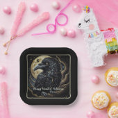 ブラックバードハロウィーン ペーパープレート (パーティー)