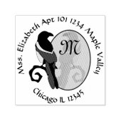 ブラックバードマグパイモノグラム差出人住所 セルフインキングスタンプ (デザイン)