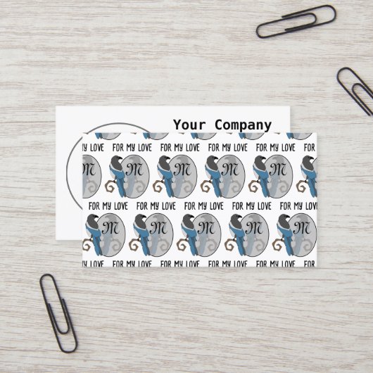 ブラックバードマグパイモノグラム 名刺 (正面/裏面インサイチュ)