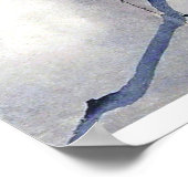 ブラックバードレイブンアンティークアート ポスター (角)