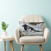 ブラックバードロッキーマウンテンマグパイ腰枕 ランバークッション (椅子)