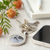 ブラックバードロッキーマウンテンマッコピアメタルキーチェーン キーホルダー (側面)