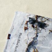 ブラックバードロッキーマウンテンマッピービーチタオル ビーチタオル (インサイチュ)