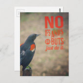 ブラックバード勇気付けられる ポストカード (正面/裏面)